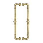 M Marcus Heritage Brass Back to Back Door Pull Handle Avon Design 390mm length